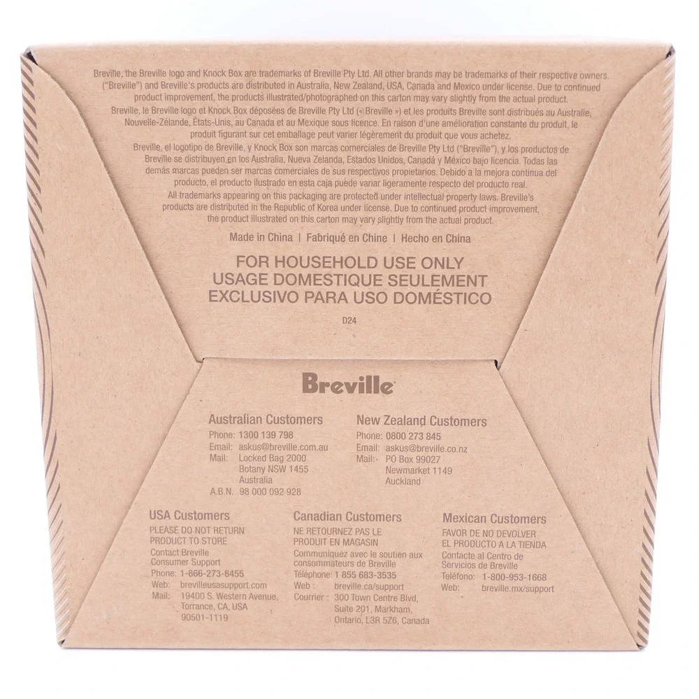 Breville The Knock Box 10 Brushed Stainless Steel BEA501BSS Coffee Puck Disposal
